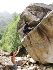 「ビクター」窮屈なトラバースのD君