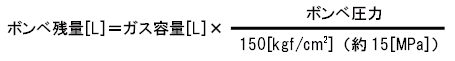 ボンベ残量