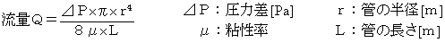 ハーゲン・ポアズイユの式