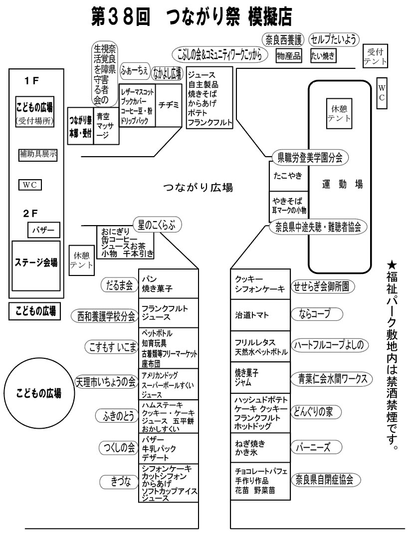 38模擬店配置図