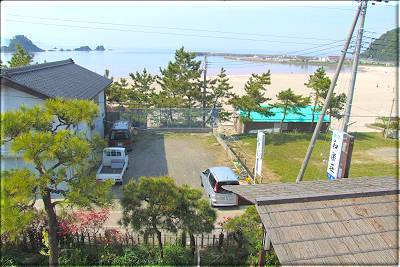 和楽荘2階からの海風景 和楽荘2階からの海風景