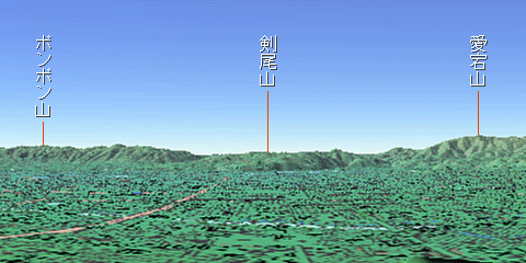 将軍塚から西方面