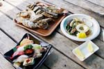 堀市での昼食