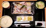 活けアジ定食