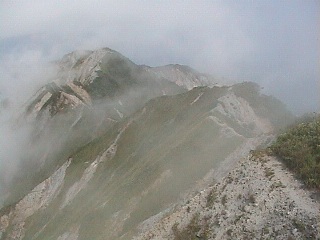 剣が峰から弥山