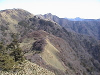 西熊山、三嶺、剣、次郎
