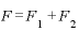 F=F_{1}+F_{2}