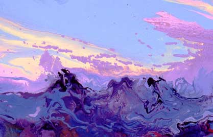 絵画 畑毅 支笏湖