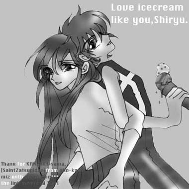 Love icecream like you,Shiryu.
