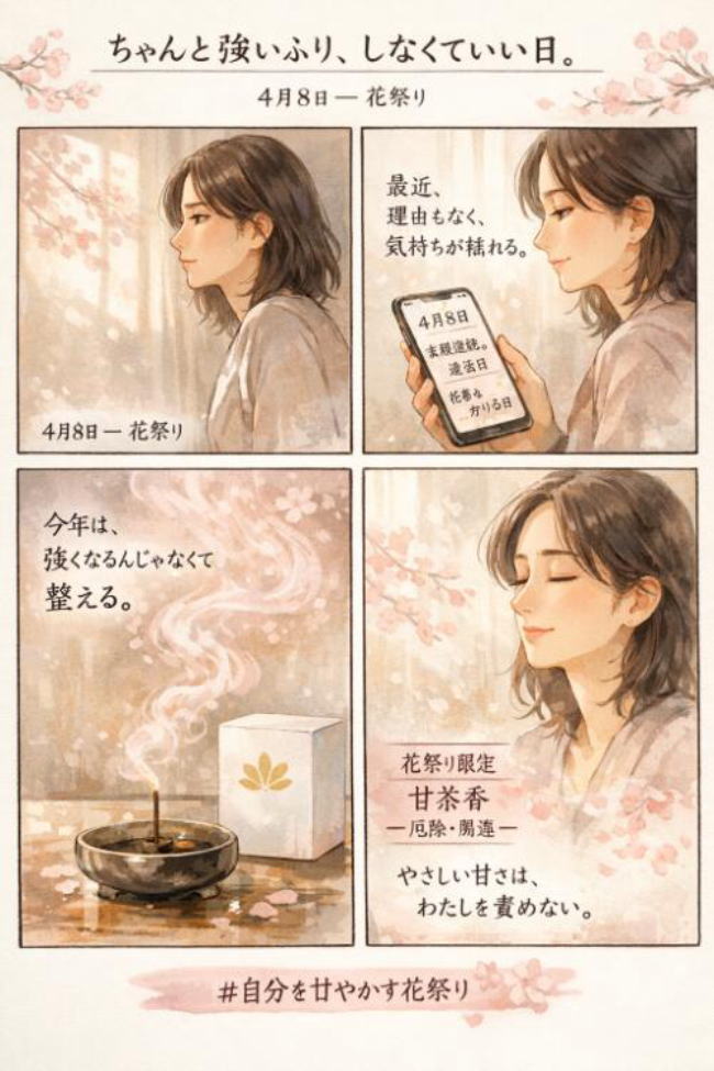 花祭り甘茶香お祝い2026