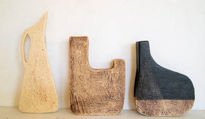 pottery studio axis mundi イトウ サトミ 平面立体花器