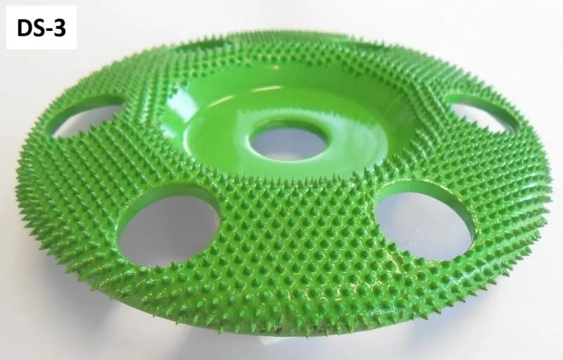 ディスクグラインダー用刃物 フラットタイプ 100mm(細目) - 斜め