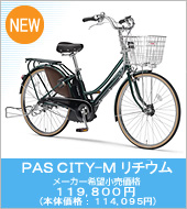 PAS CITY-M `E [J[]i 119,800~ ({̉iF114,095~)