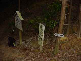 三井寺裏山の6交差道