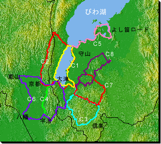 Map LakeBiwa