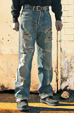 EDWIN 505X Damaged Jeans photo