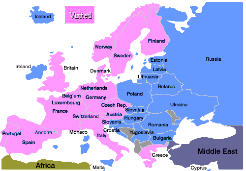 Map of Europe