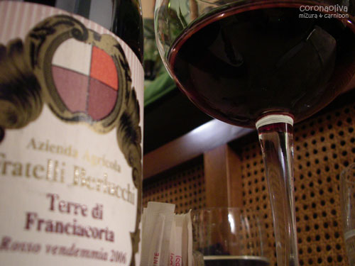 DOCであるTerre di Franciacの2006年モノでかんぱーい!