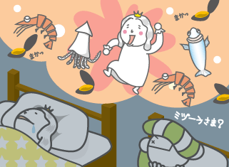 今日は魚介たちとたわむれましたねぇ・・・