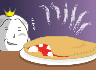 一見するとフツーのカルツォーネだったんだが・・