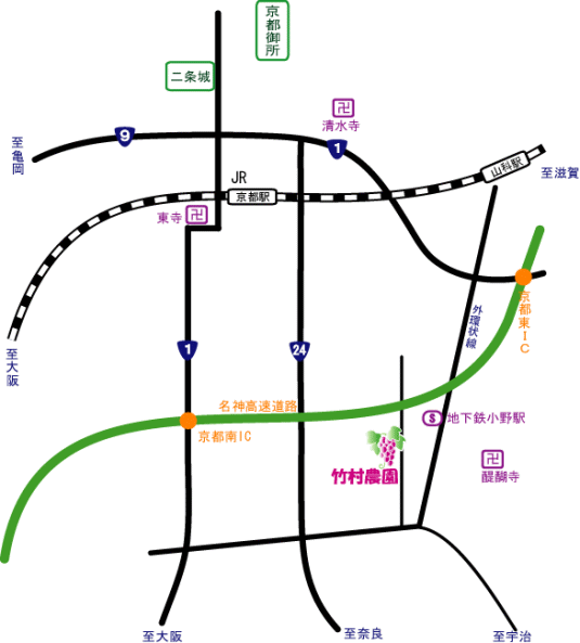 Map Around TAKEMURA FARM