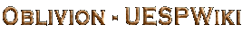 Oblivion - UESPWiki