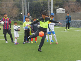 山口素弘のサッカー教室