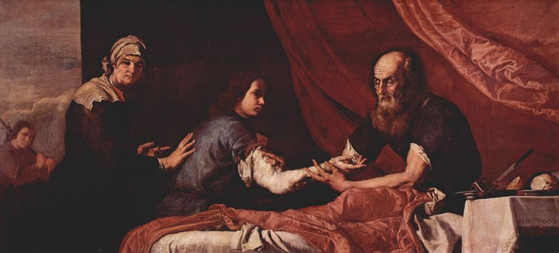 Isacco benedice Giacobbe
