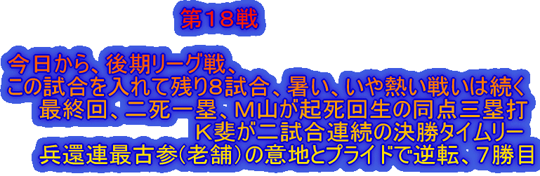 瞬間的かもしれないが??最下位を脱出