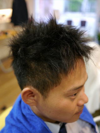 ショートヘア縮毛矯正