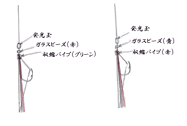ビーズ玉等との組み合わせ