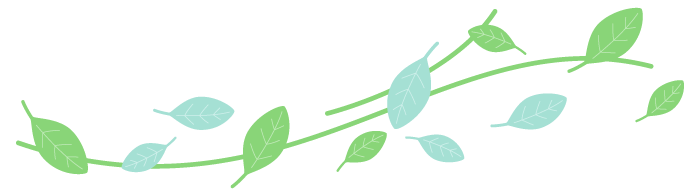 グリーンのラインイラスト