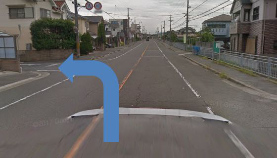 ⑤　左折の画像