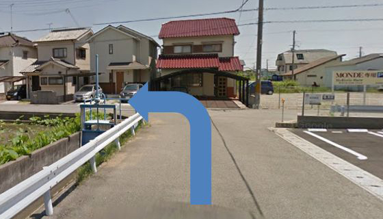 >⑥　左折の画像