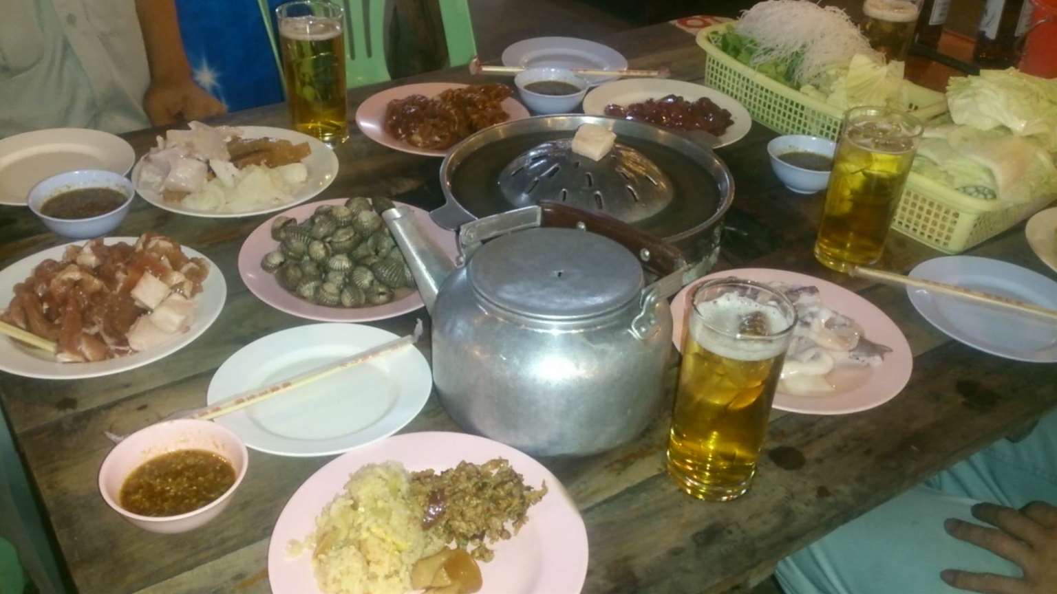 天辺に油のっけてます