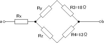 ホイートストン ブリッジ 合成 抵抗