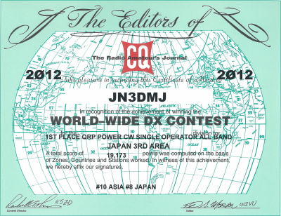 2012 CQ WW DX CW Contest