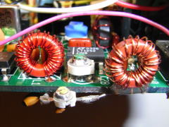 Side view of the upgraded band-pass filter
