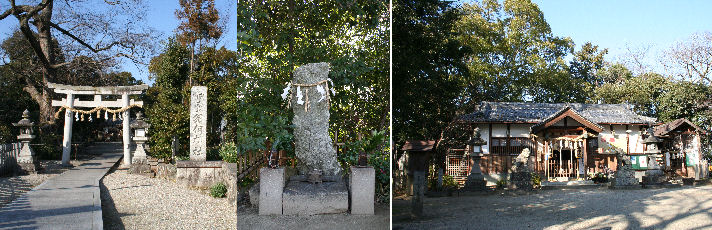 左一の鳥居　中龍神　右拝殿