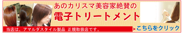 電子トリートメント。アマルダスタイル　＠cosme（アットコスメ）人気の商品。取り扱っております。京都府宇治市の美容室 髪美人は、アマルダスタイルの正規取扱店です。