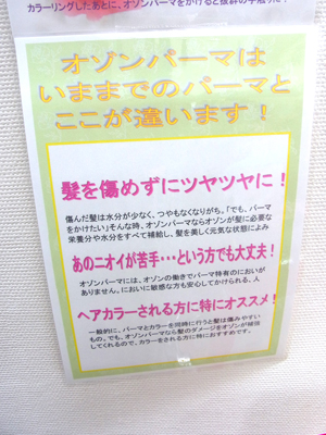 オゾンパーマ、オゾンカラー、オゾントリートメントができる美容室 美容院 ヘアサロン　です。宇治だけでなく、小倉、城陽、大久保、寺田、久御山、新田、六地蔵、木幡、石田、醍醐、桃山、藤森 からのお客様も多い 美容室 ヘアサロン 美容院 京都府 宇治市 南陵町 髪美人（縮毛矯正・パーマ・カット・カラー・オゾンパーマ）が人気のヘアサロンです。