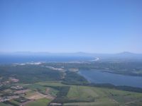 サロマ湖や能取湖はもちろん、知床連山まで見渡せます。
