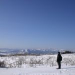 阿寒の山並みもくっきり・・・綺麗です。