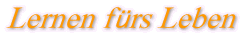 Lernen fürs Leben