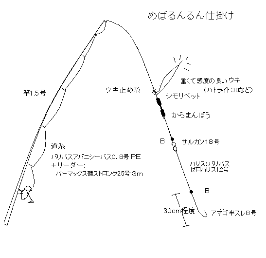 ゴロタ浜のメバル釣り