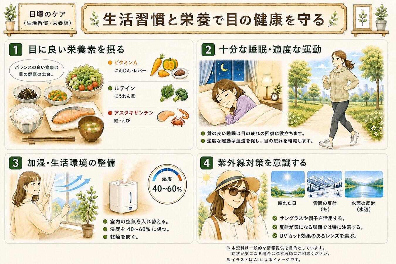 生活習慣と栄養で目の健康を守る