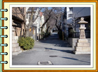 いにしえのわが町 弓弦羽神社の参道 現在