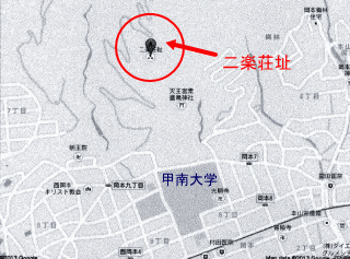 いにしえのわが町 二楽荘 地図