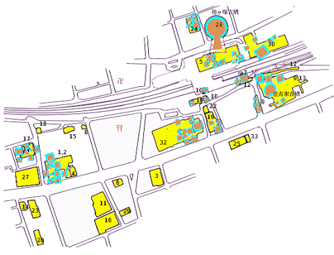 いにしえのわが町 坊ヶ塚古墳 住吉東古墳 地図