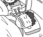 人物のイラスト（モノクロ）